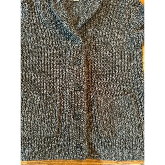 Decree Women's Size XL Black Heavy Knit Button Up Cardigan Sweater Long Sleeve - Picture 9 of 9